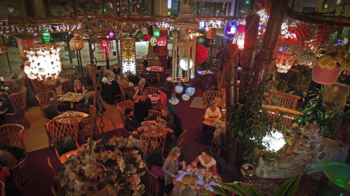 Main dining area, as seen from the upper level